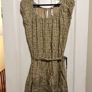 LPA Olive Patterned Mini Dress